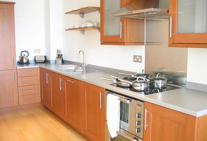 3 bedded serviced apartments kitchen
